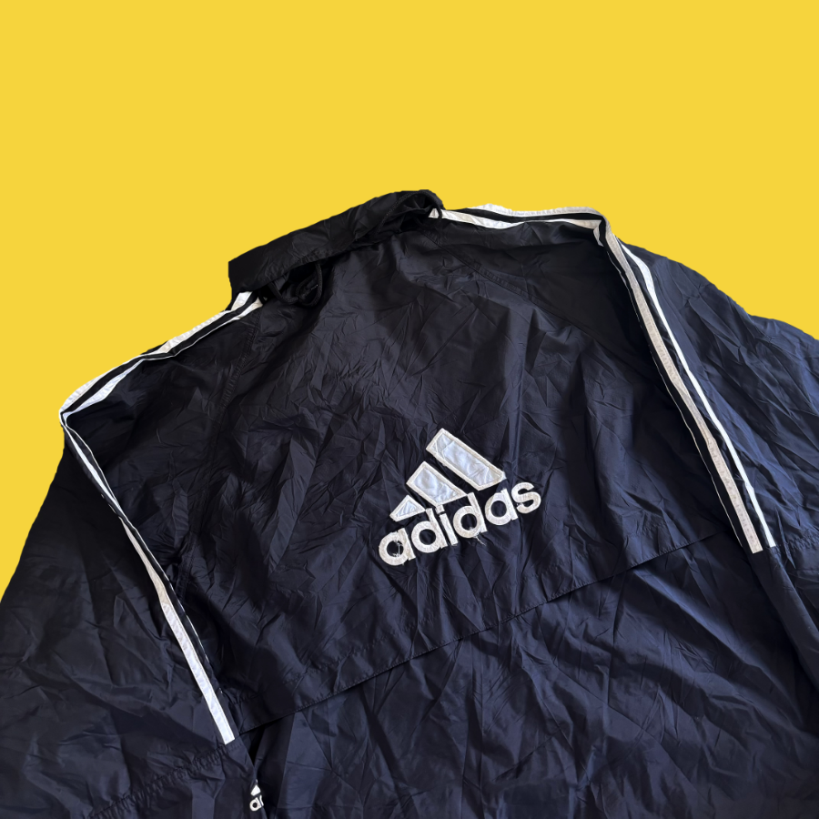 Adidas 90s Windbreaker Packable Hooded Sleeve Logo (XL)