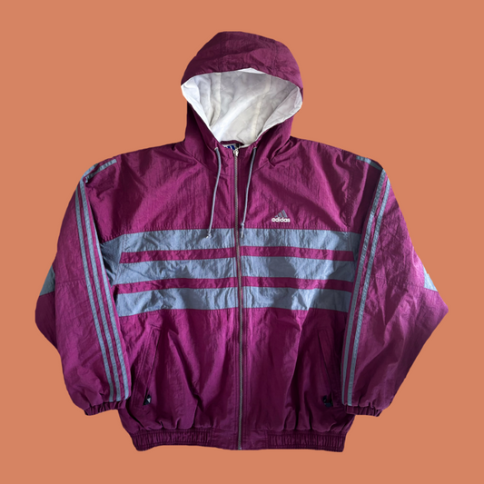 Adidas 90s Burgundy Down Jacket (XL)