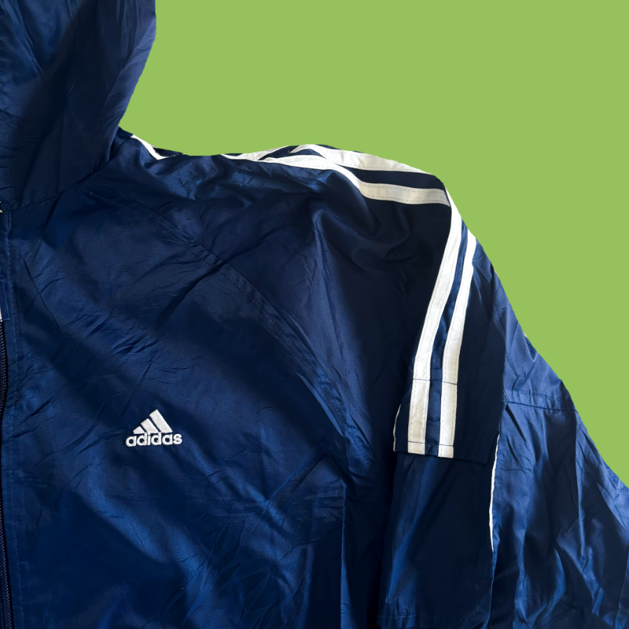 Adidas Y2K Navy Windbreaker (M)