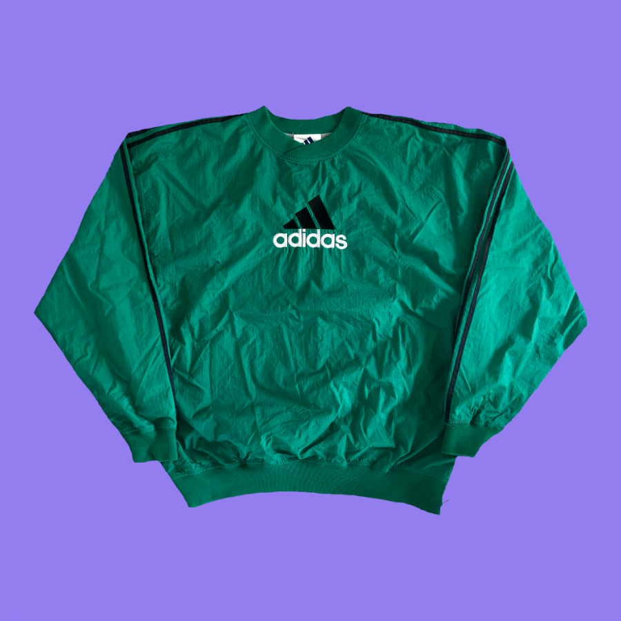 Adidas 90s Green Pullover (XL)