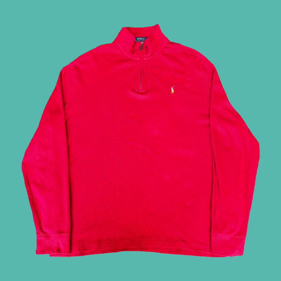 Ralph Lauren Red 1/4 ZIp (XL)