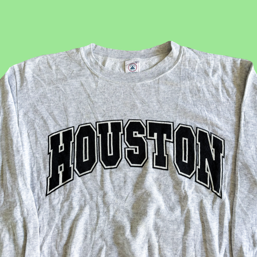 90s Houston Spellout Crewneck (M)