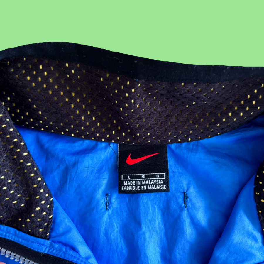 90s Nike Blue Running Jacket (L)