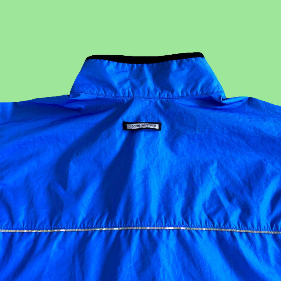 90s Nike Blue Running Jacket (L)