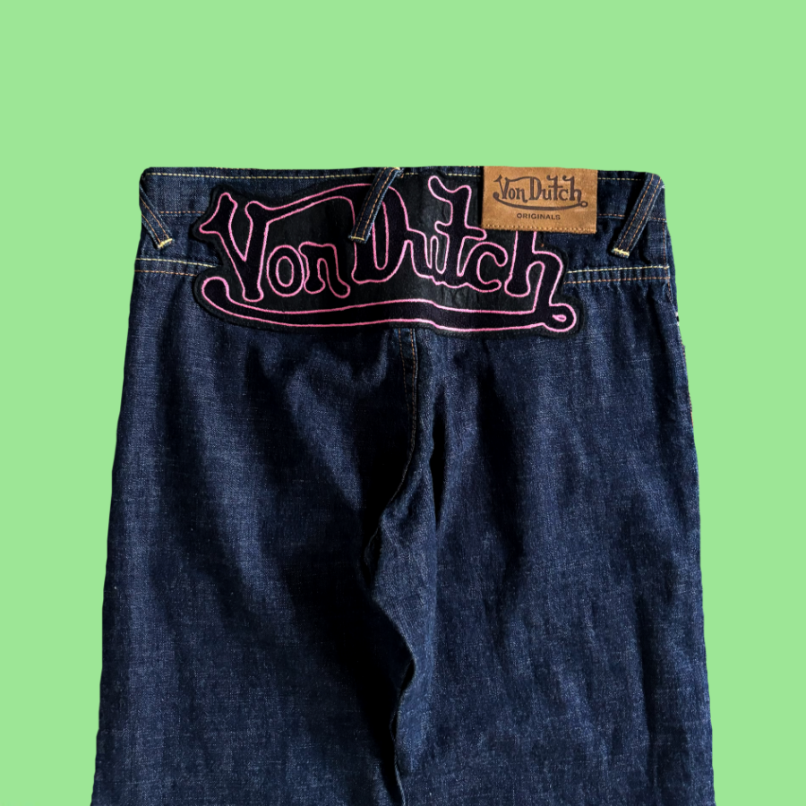 Von Dutch Big Patch Flare Jeans (26)